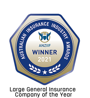 ANZIIF Large General insurance Company of the Year 2021 - winner badge